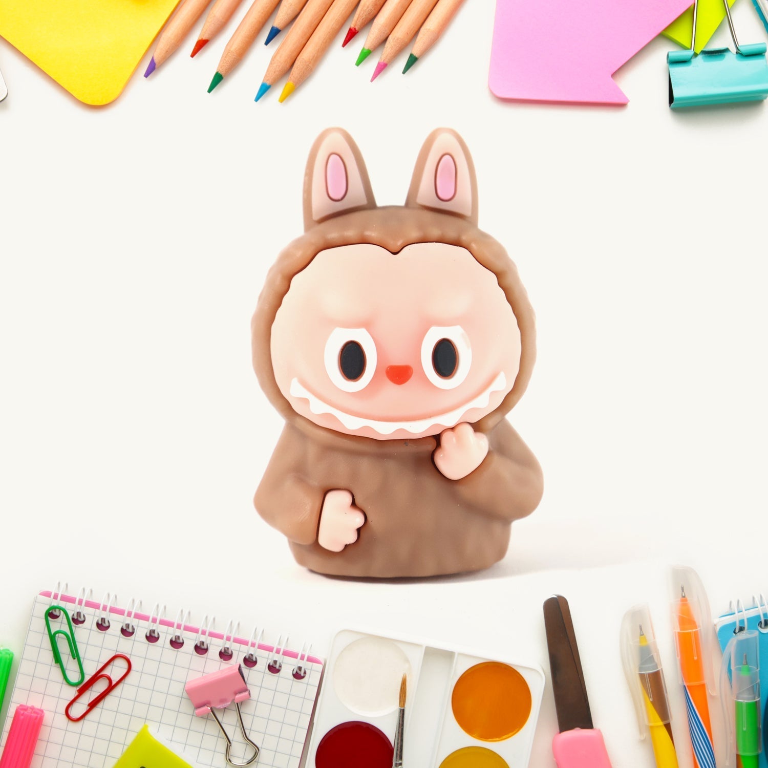 Cartoon 2 in 1 Cute Eraser with Pencil Sharpener (1 Pc / Mix Design) Signature kart