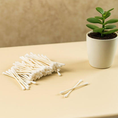 Tulips Paper-Stick Cotton Swabs - (100 Pc /  Set) signaturekarts