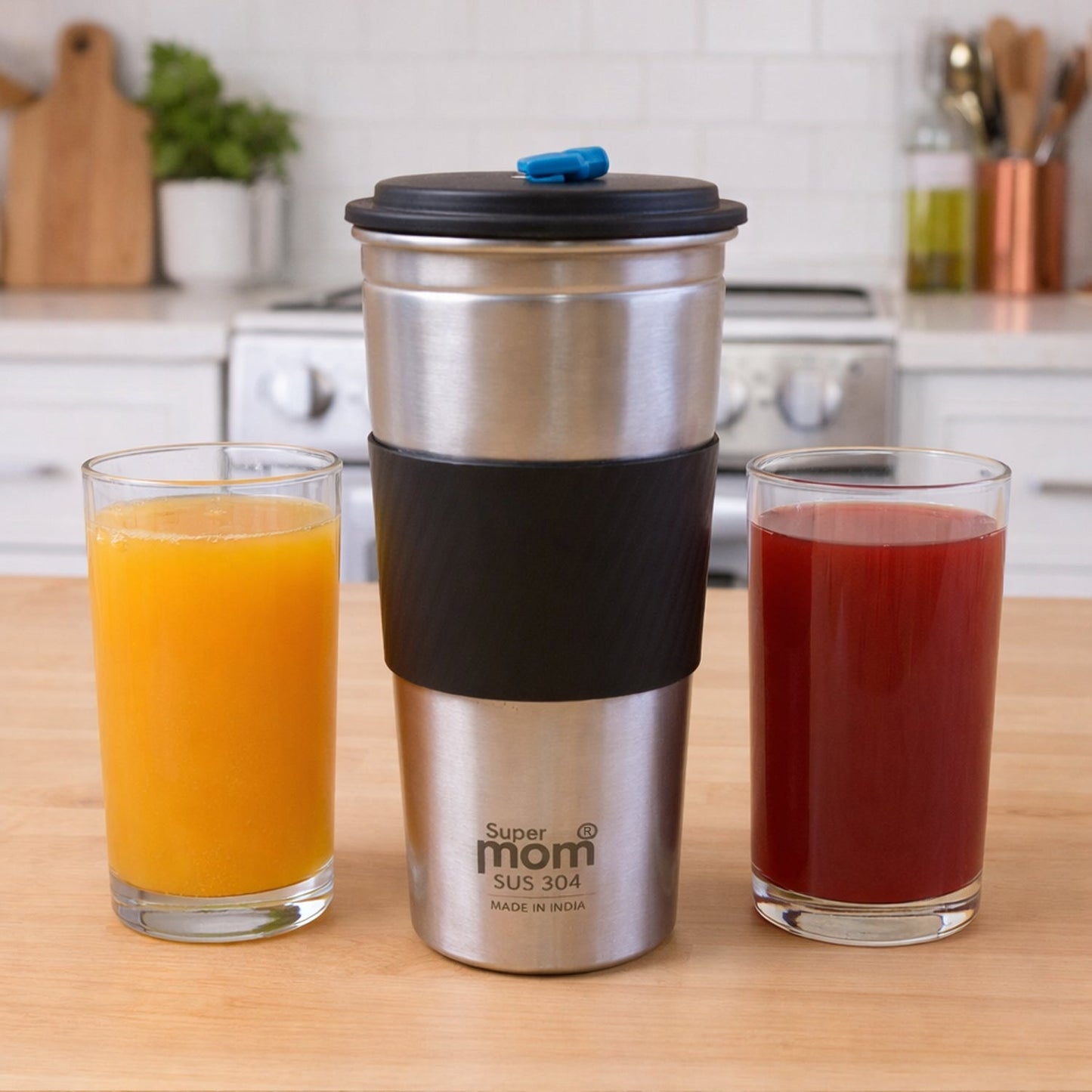 Supermom Stainless Steel Sip Mate Travel Tumbler (Approx. 500 ml) The Morsignaturekarts