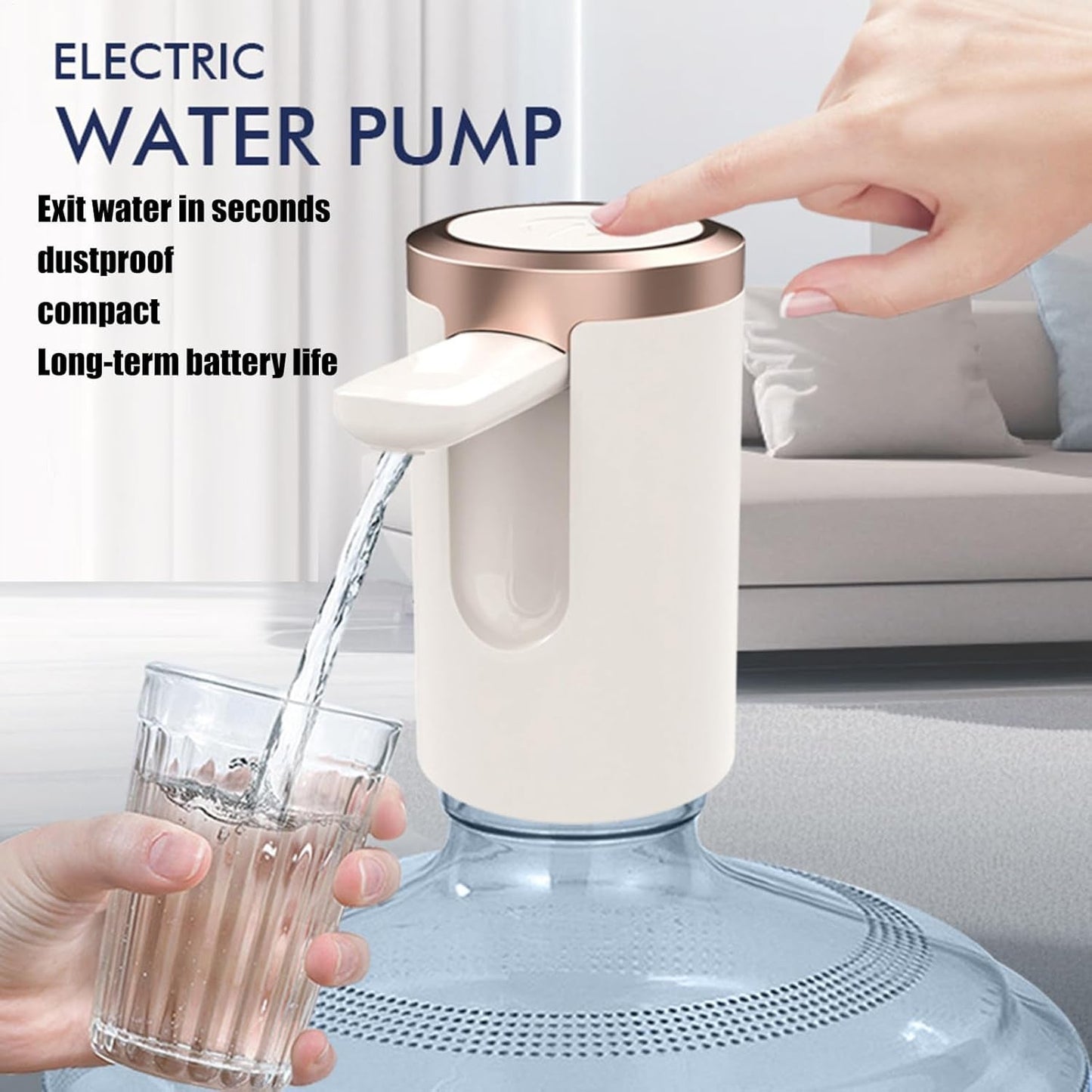 USB Rechargeable Automatic Water Dispenser for 20 Litre Bottle (1 Pc) Signaturekarts