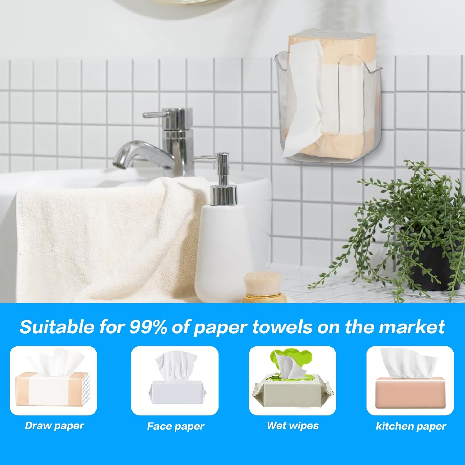 Tissue & Napkin Dispenser Holder - (1 Pc) signaturekarts