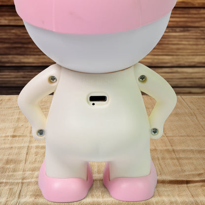 Cute Lovely Cartoon Design LED Desk Night Light With Plastic Head Cap (1 Pc) Signaturekarts