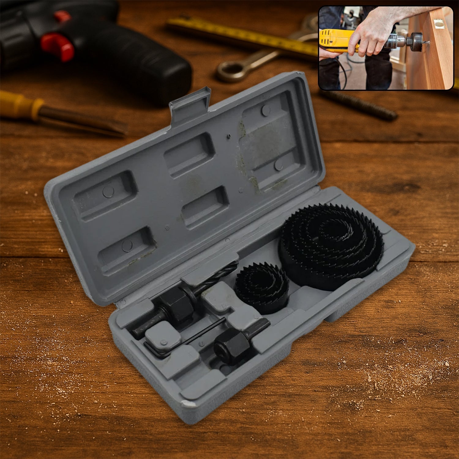 12 pcs 19-64mm Hole Saw Kit Signature Kart