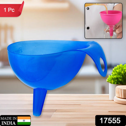 Plastic Funnel for Pouring Oil Sauce Water Juice Cooking Small Food Grains  1 Pc signaturekarts