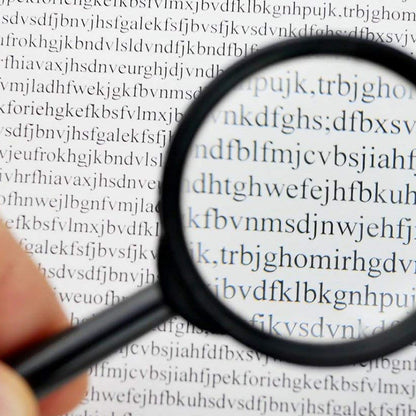 Real Glass Magnifying Lens for Reading, Breakage-Proof (50 mm) signaturekarts