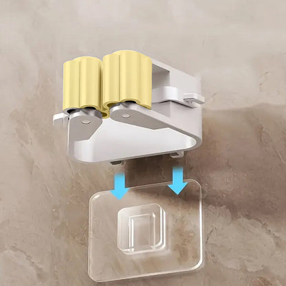Magic Sticker Series Self Adhesive Mop and Broom Holder Signaturekarts
