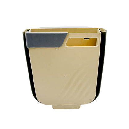 Foldable Hanging Trash Can – Space-Saving Waste Bin for Kitchen, Bathroom & Car signaturekarts
