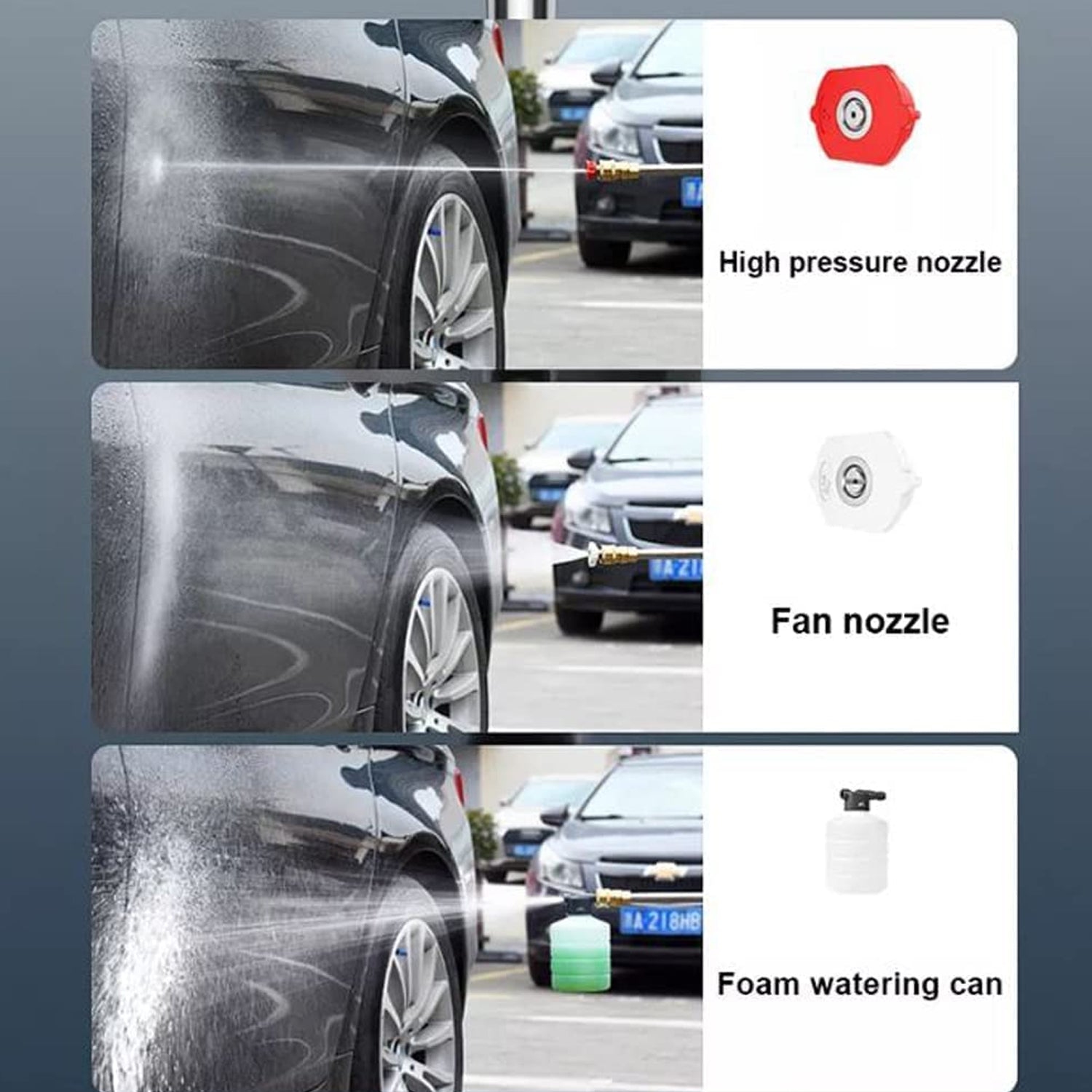 48V Portable Car Pressure Washer Kit with Rechargeable Battery signaturekarts