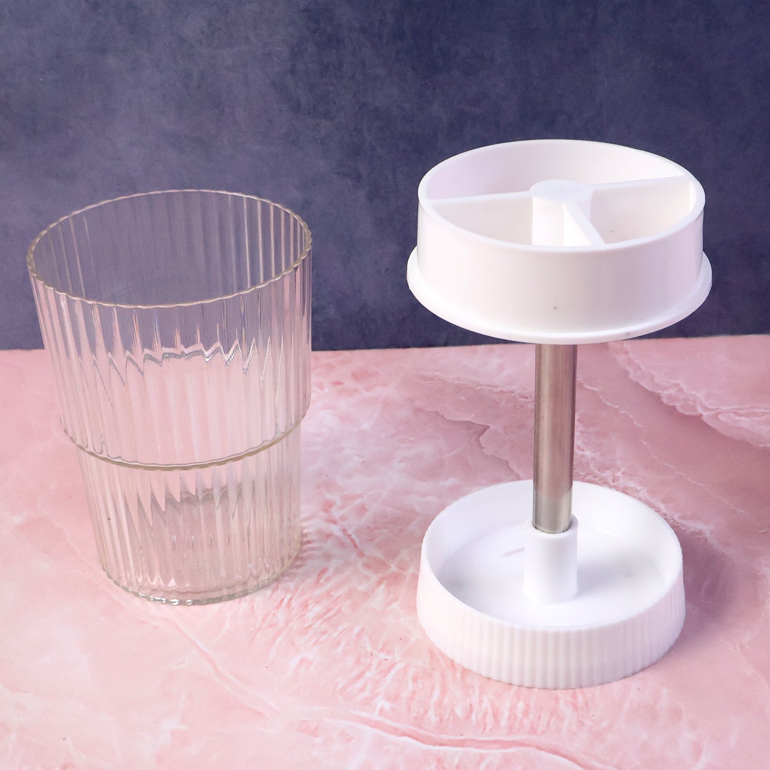 Rotating Bathroom Toothbrush Holder Stand (1 Pc) signaturekarts