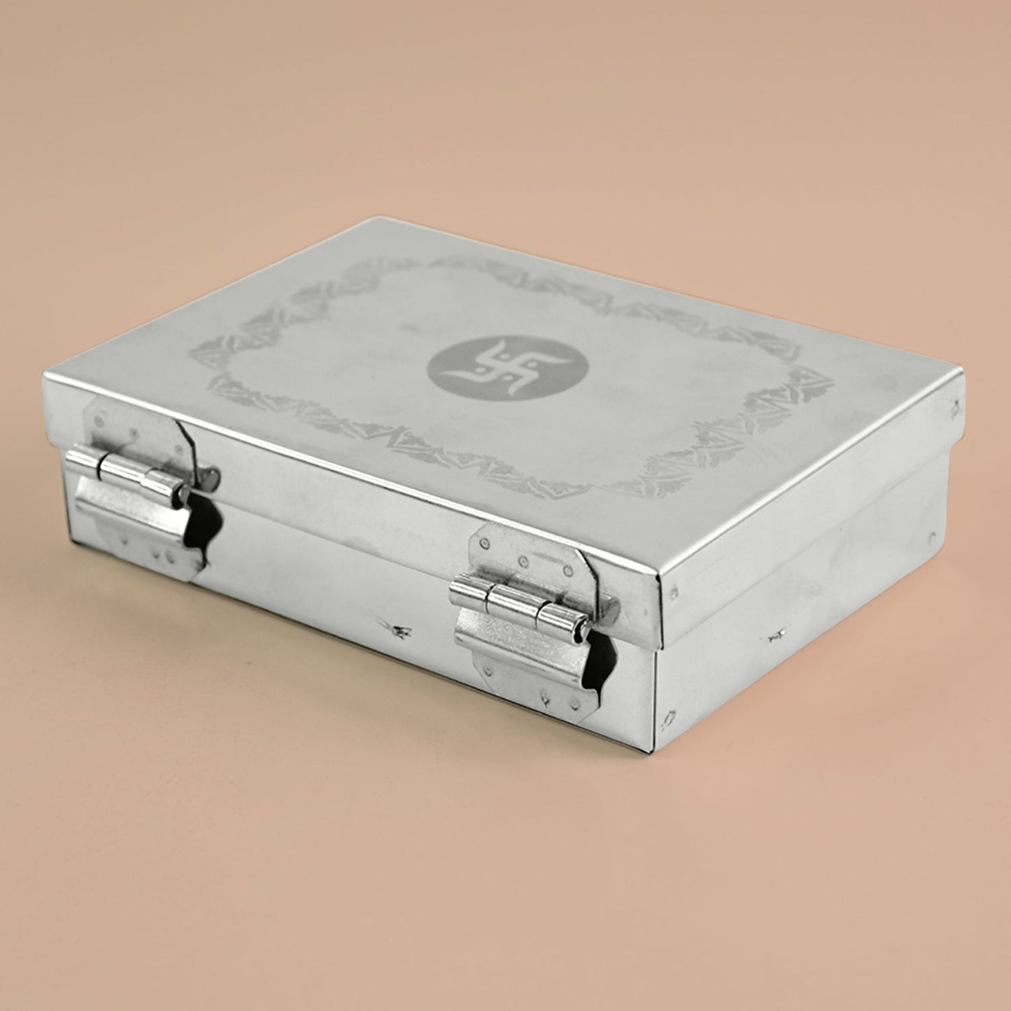 Multipurpose Stainless Steel Jewelry Storage Organizer Box 6 Compartments (1 Pc) Signature Kart