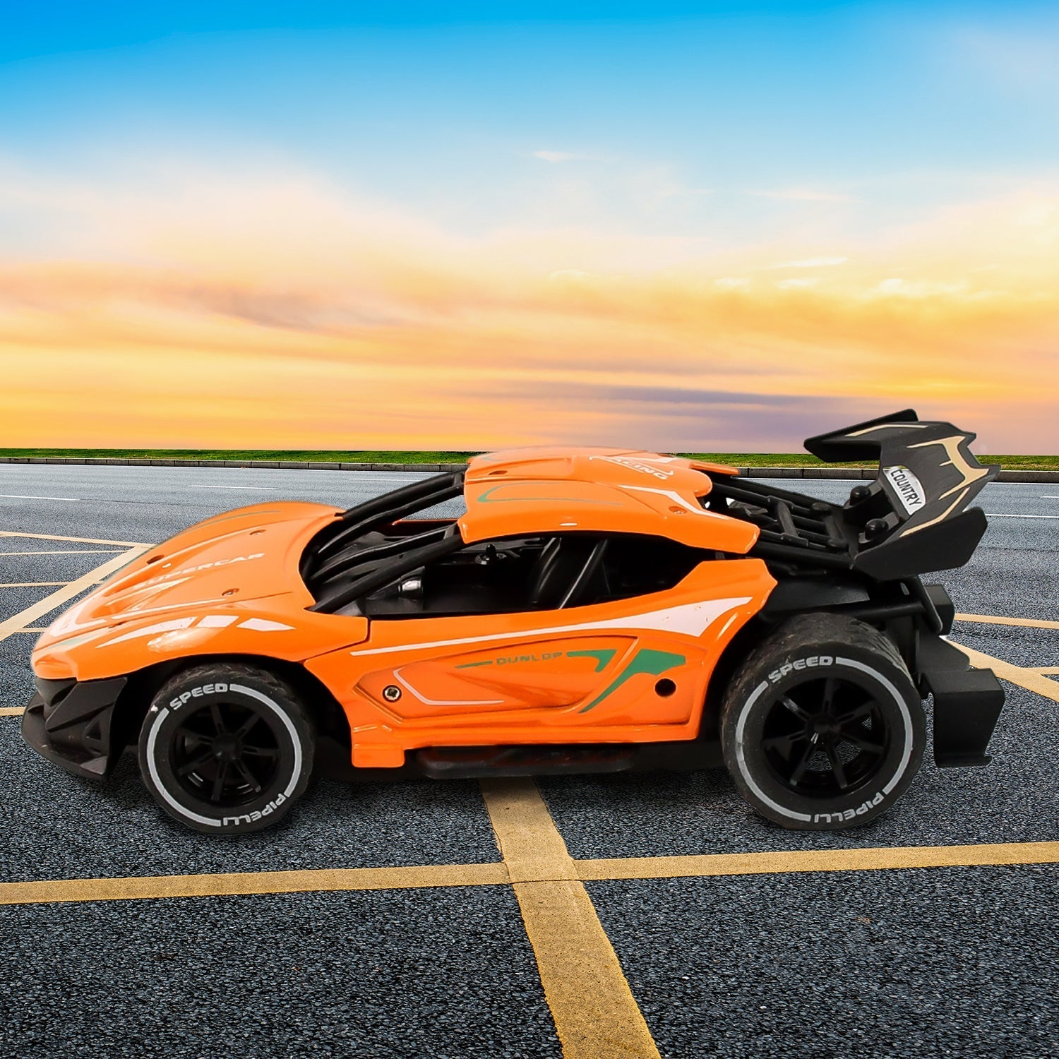 Electroplay Metal Body High-Speed RC Supercar with Remote Control Racing Car Signature kart