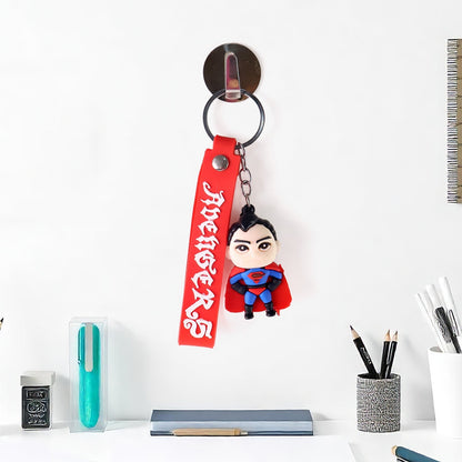 Cute Cartoon Silicone 3D Key Chain with Metal Hook & Strap (Pack of 1) Signaturekarts