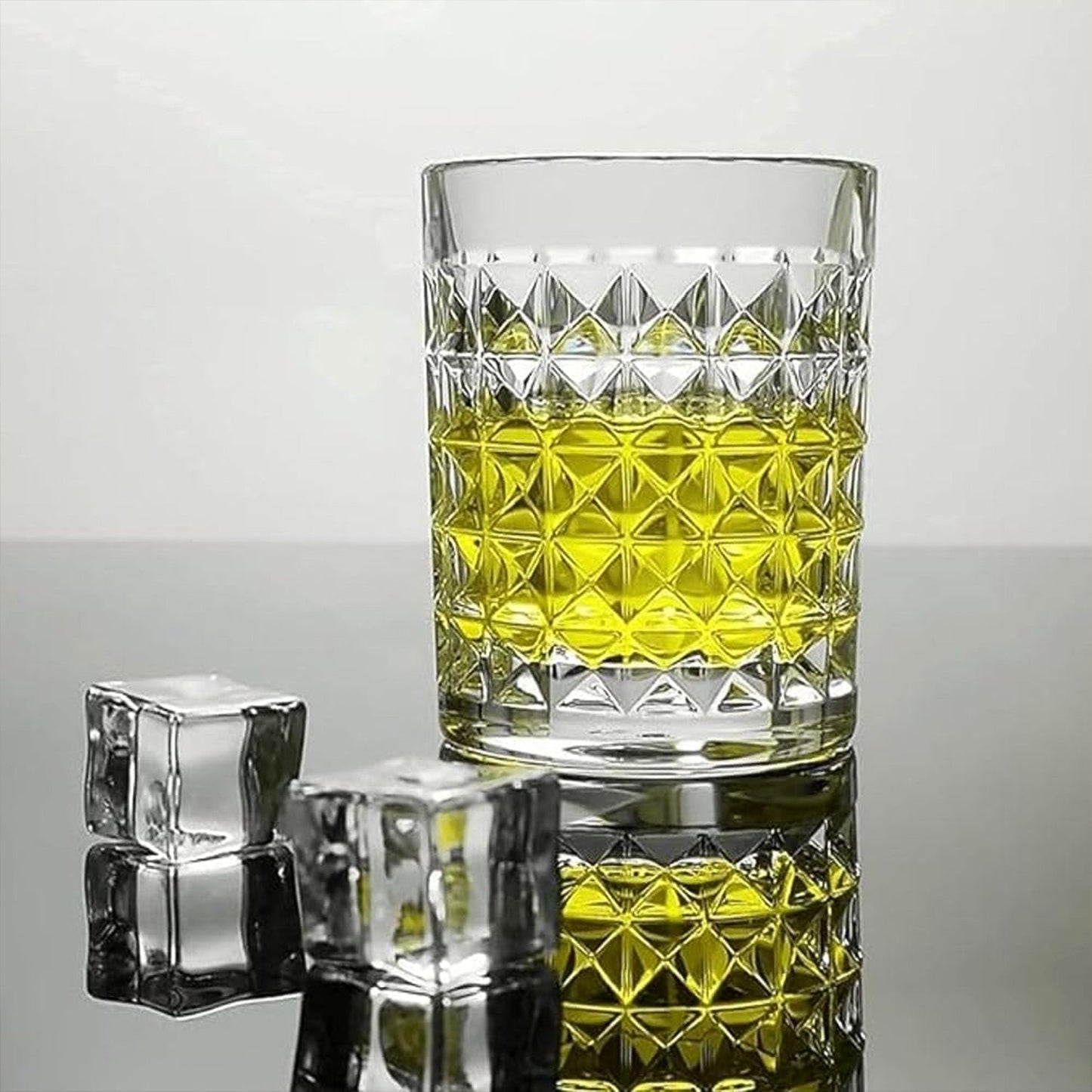 Premium Crystal-Style Glass Tumbler Set (6 Pc / 210 ML) Signaturekarts