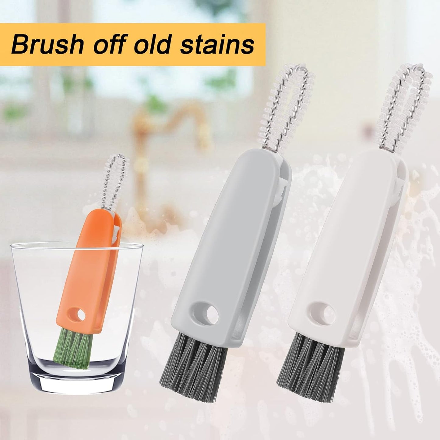 3-in-1 Multifunctional Cleaning Brush Set – Mini Bottle, Cup & Lid Cleaner (1 Pc) signaturekarts