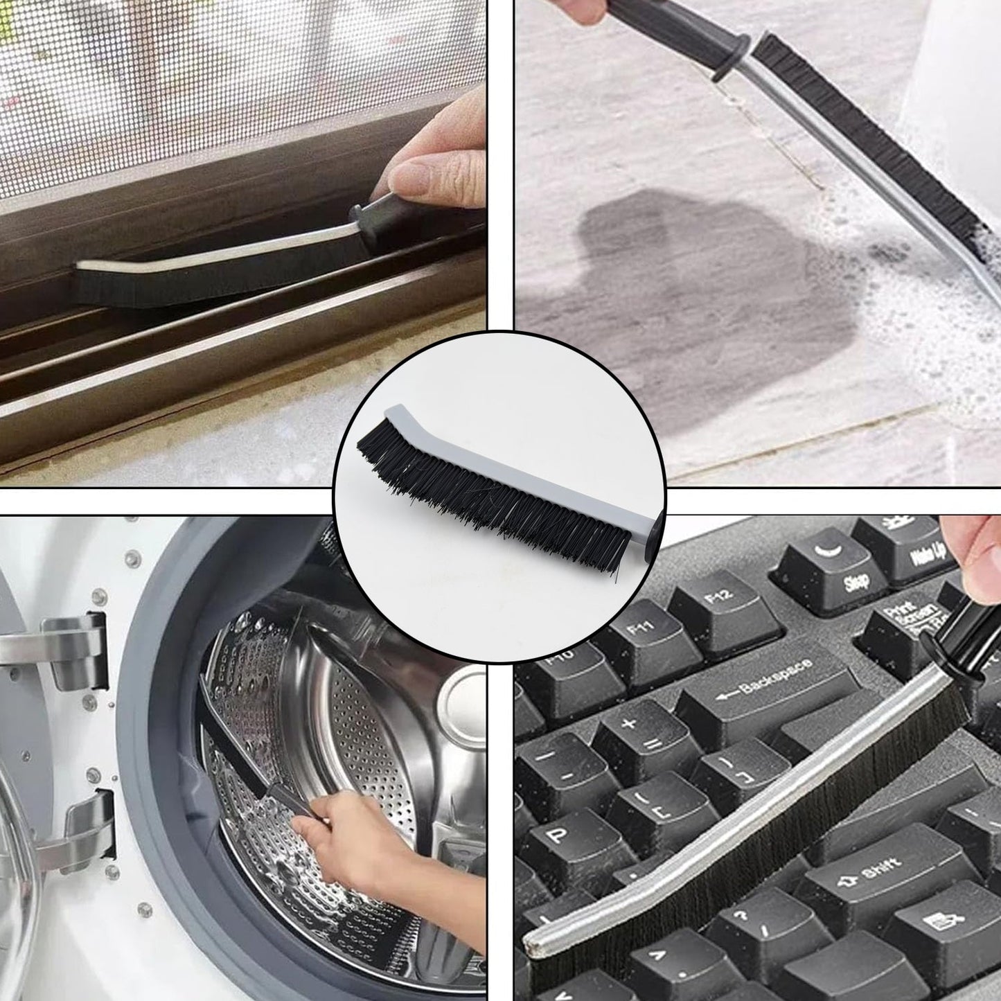 Multifunctional Crevice Cleaning Brush, Gap Cleaning Brush (1 Pc / 23 Cm) signaturekarts