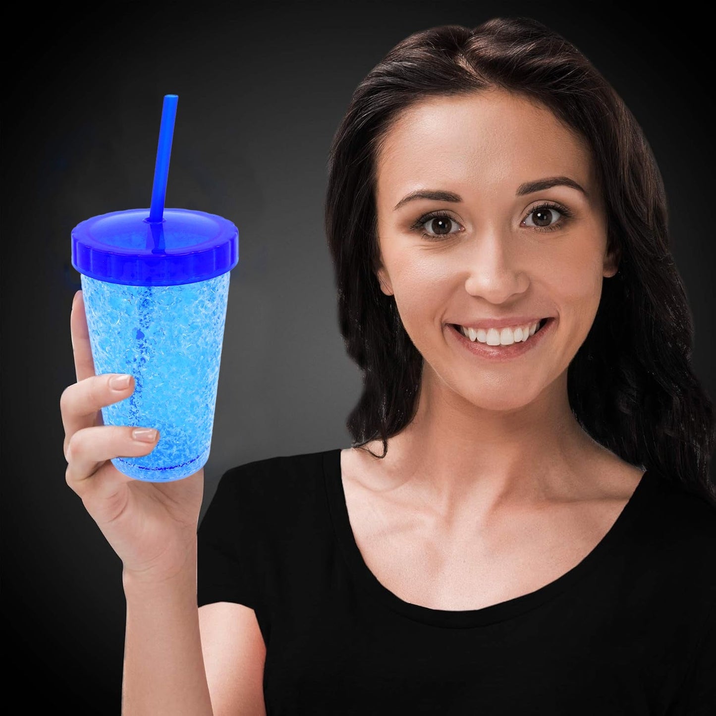 Plastic Reusable Sipper Tumbler with Lid and Straw (1 Pc / 500 ML / Mix Color / 1 Pc) signaturekarts