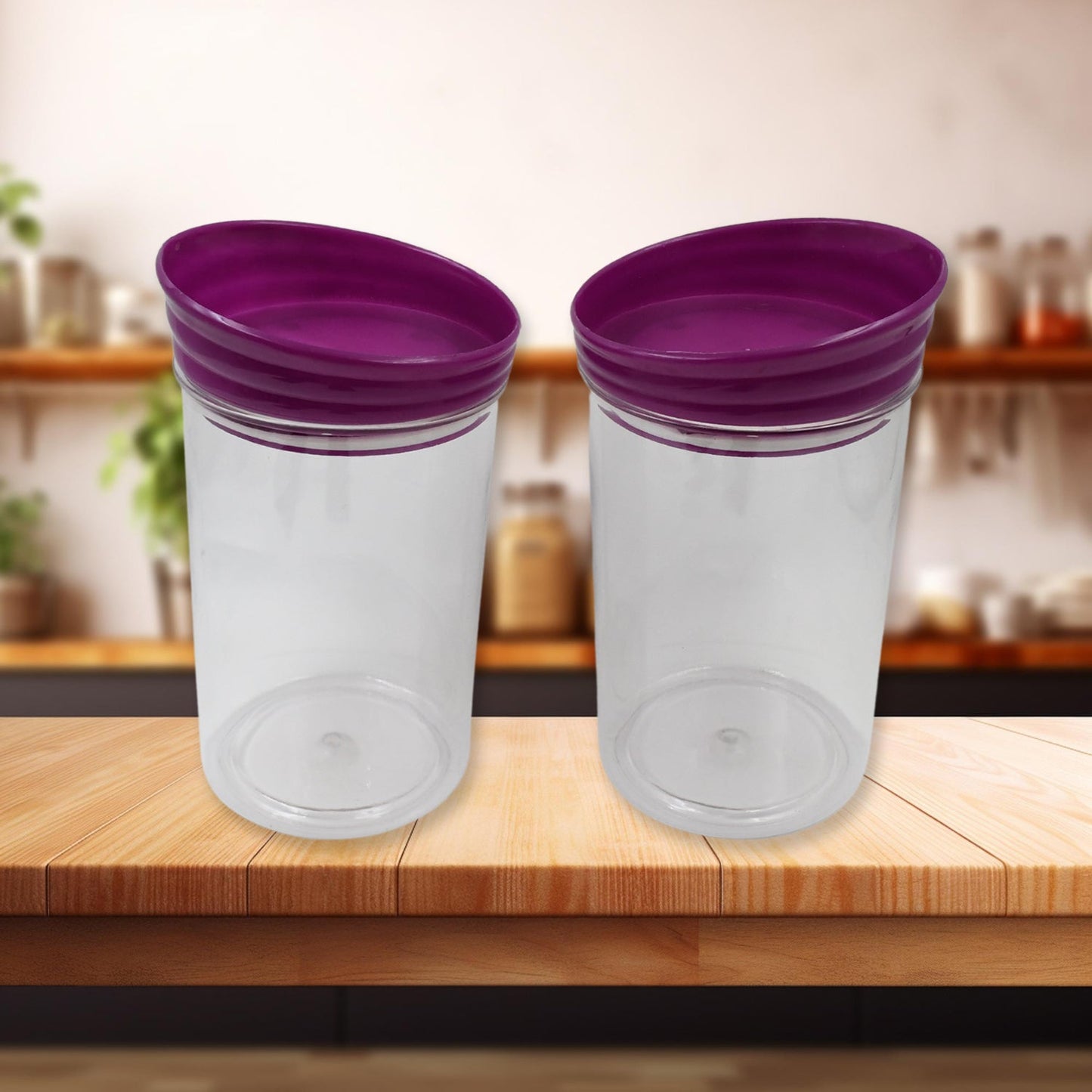 Plastic Premium Quality Kitchen Food Containers Set (1200ml Approx, Set Of 2 Pc) Signaturekarts