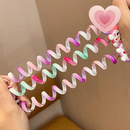 Colourful Telephone Wire Hairbands (1 pc / Mix Design), Hair accessories signaturekarts