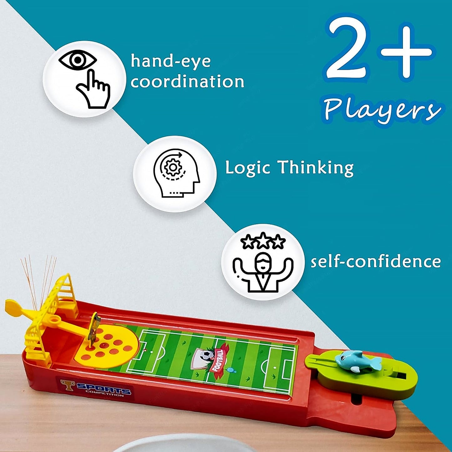 Mini Table Top Finger Football Game for Kids-Desktop Game for Kids & Adults signaturekarts
