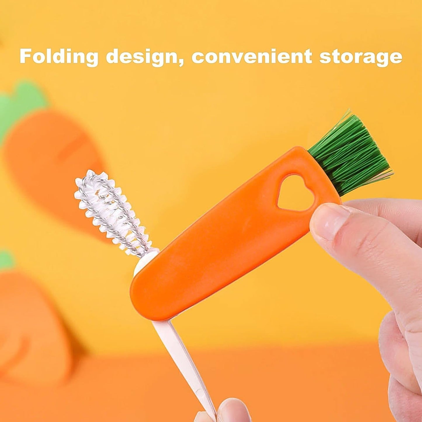 3-in-1 Multifunctional Cleaning Brush Set – Mini Bottle, Cup & Lid Cleaner (1 Pc) signaturekarts