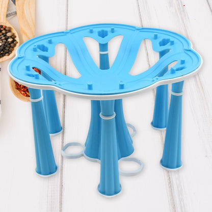 Miracle Plastic Glass Stand for Kitchen & Dining (6-Glass, Spices, Moq - 2 Pc) signaturekarts