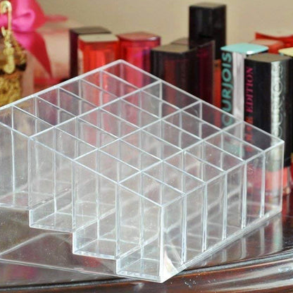 24 Hole Stand Trapezoid Holder Makeup Brushes Set Lipstick Holder Case Tools (1 Pc) Signaturekarts