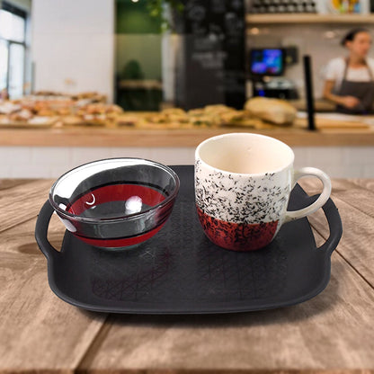 Set Of Ceramic Cup 4pc And Glass Bowl 4pc With Plastic Plate (9 Pcs Set) Signature kart