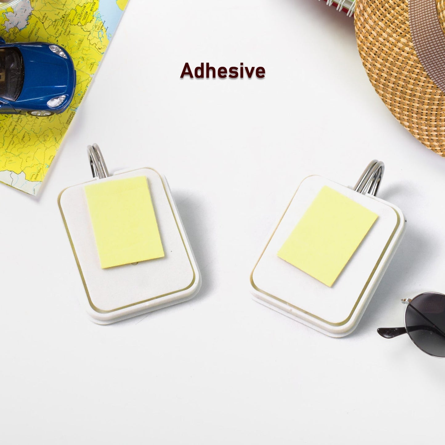 Multipurpose Strong Cartoon Hook Self-Adhesive hooks (2 Pc Set) Signature Kart