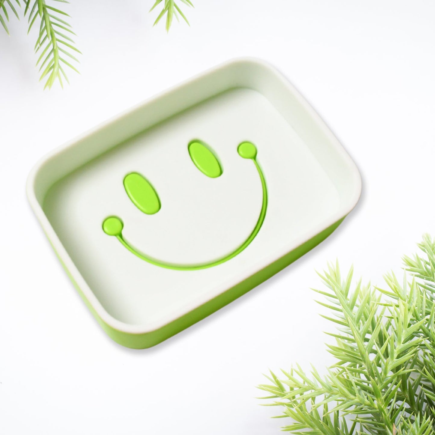 Portable Travel Soap Dish Box – Cute Cartoon Smile Face Draining Container Signature Kart