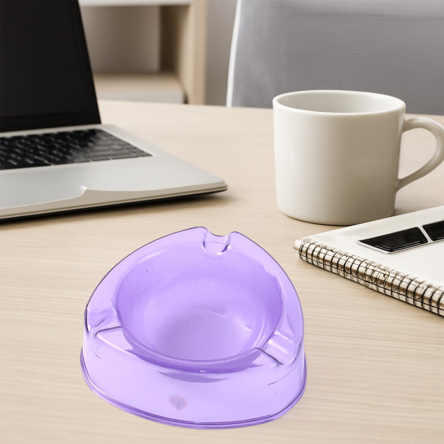 Oblivion Transparent Pueple Plastic Ashtray (1 Pc) Signature Kart