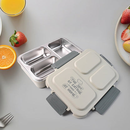 3-Compartment Stainless Steel Lunch Box (1 Pc) Signature kart