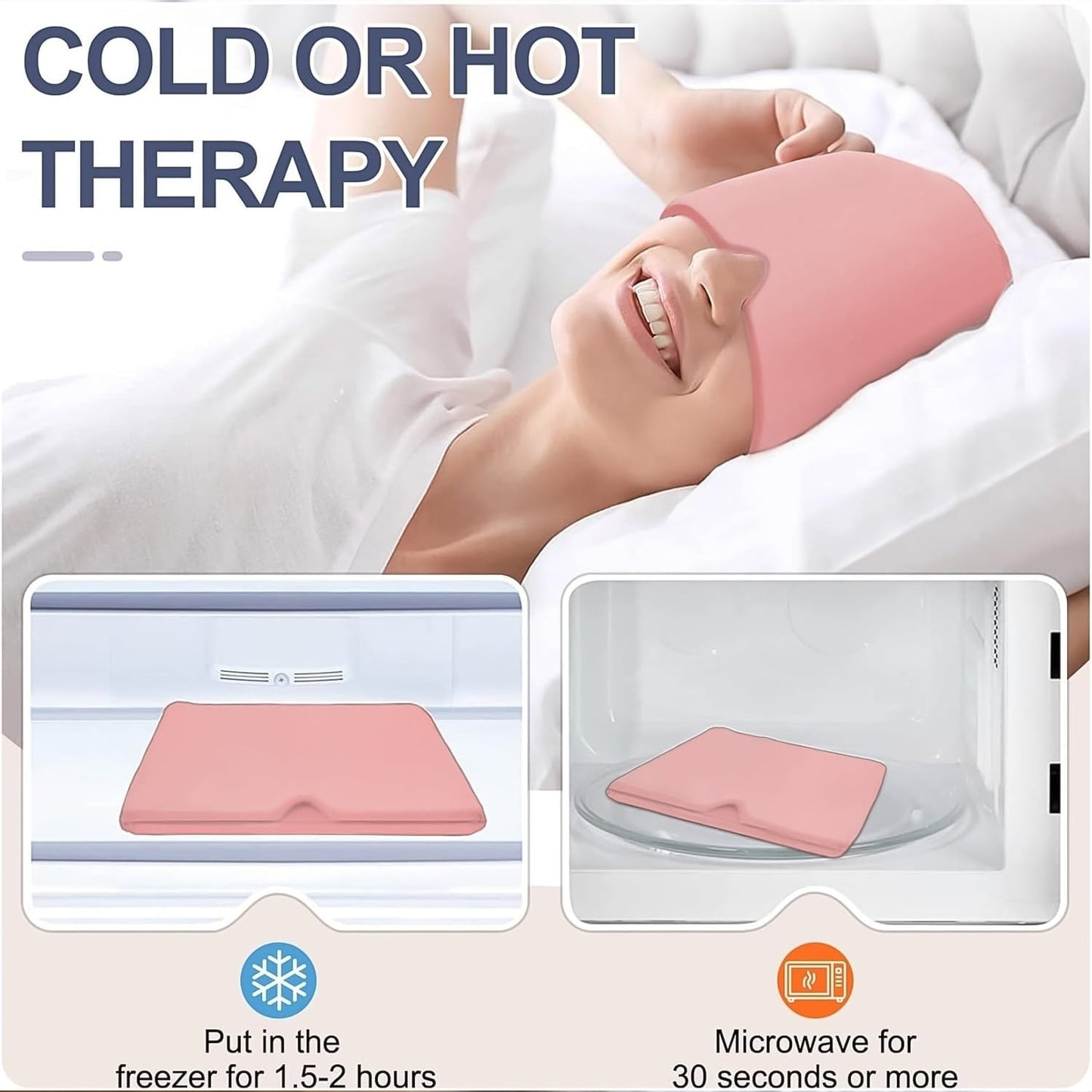 Headache Relief Hat Migraine Cap (1 pc / Black color) Signaturekarts