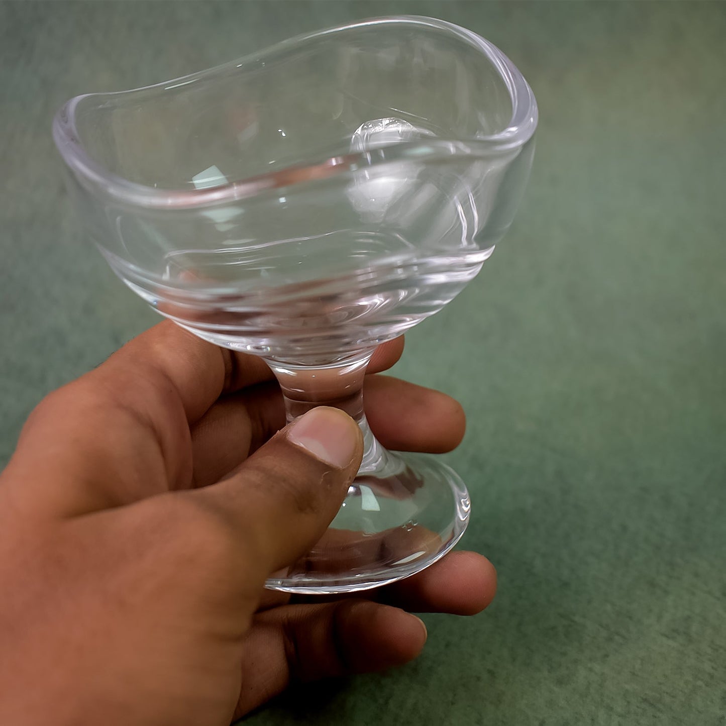 Glass Footed Dessert Bowl, Ice Cream Cup (2 Pcs Set) Signaturekarts