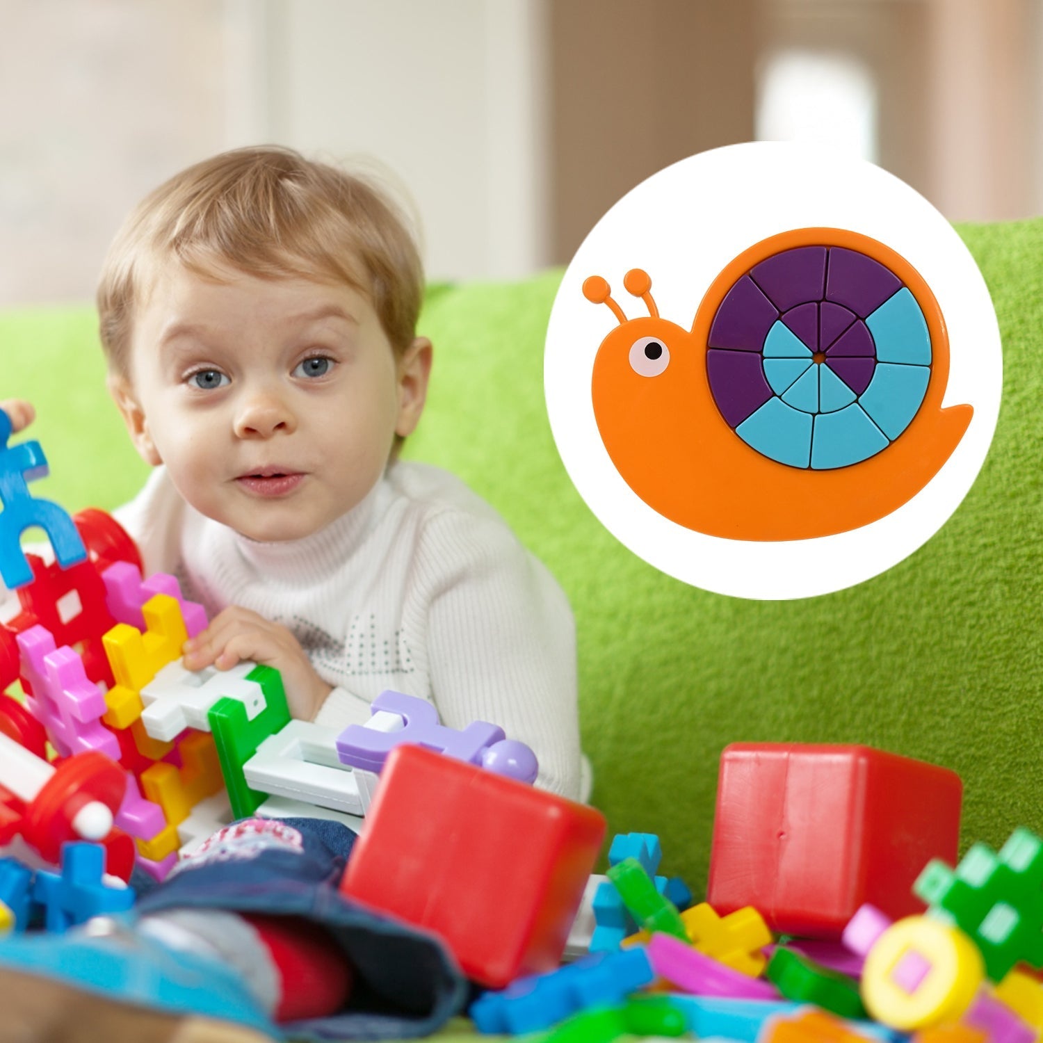 Mini Snail Puzzle – STEM Educational Toy, Puzzle Games for Ages 3-6 (Mix Color) signaturekarts