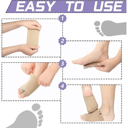 Foot Arch Support for Men & Women | Medial Arch Support for Flat Feet Correction Sleeve with Cushion | Plantar Fasciitis Leg Foot Pain Relief Product | Foot Care for Orthopedic Shoes Slippers, (1 Pair) signaturekarts