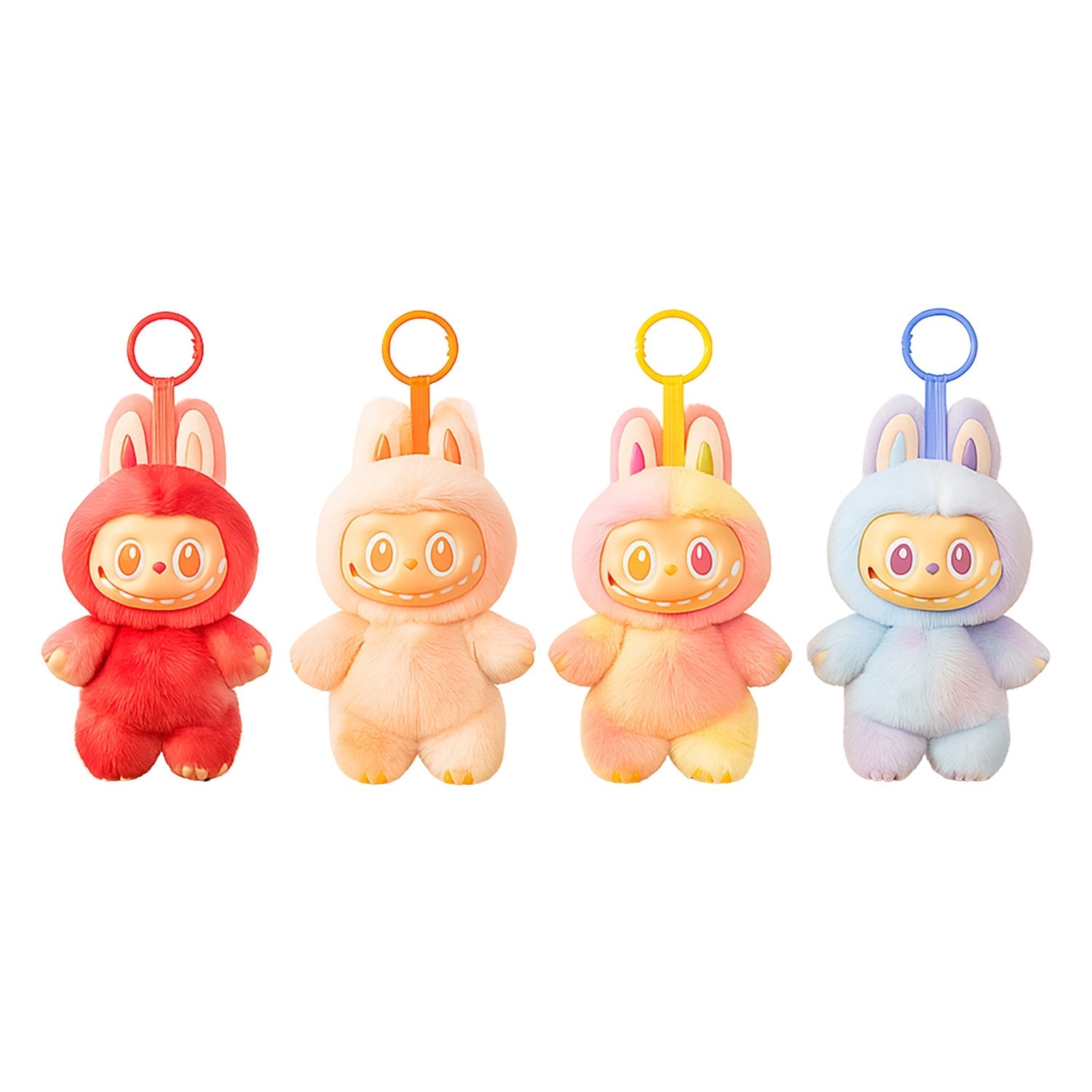 Plush Toy Cartoon Keychain with Hook Assorted Colorful Animal Design  1 Pc signaturekarts