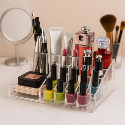 16 Compartment Cosmetic Makeup Jewellery Lipstick Storage Organiser Box Signature kart