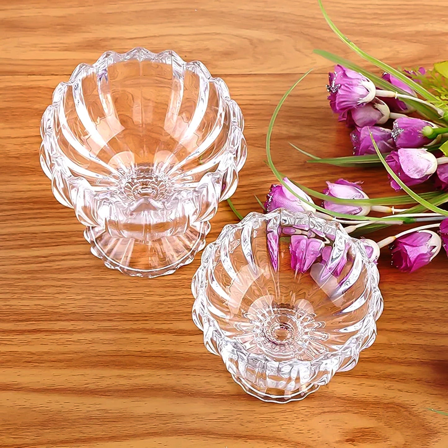 Glass Ice Cream Bowls Glass Dessert Cups for Sundae (6 pcs / 120ml) Signaturekarts