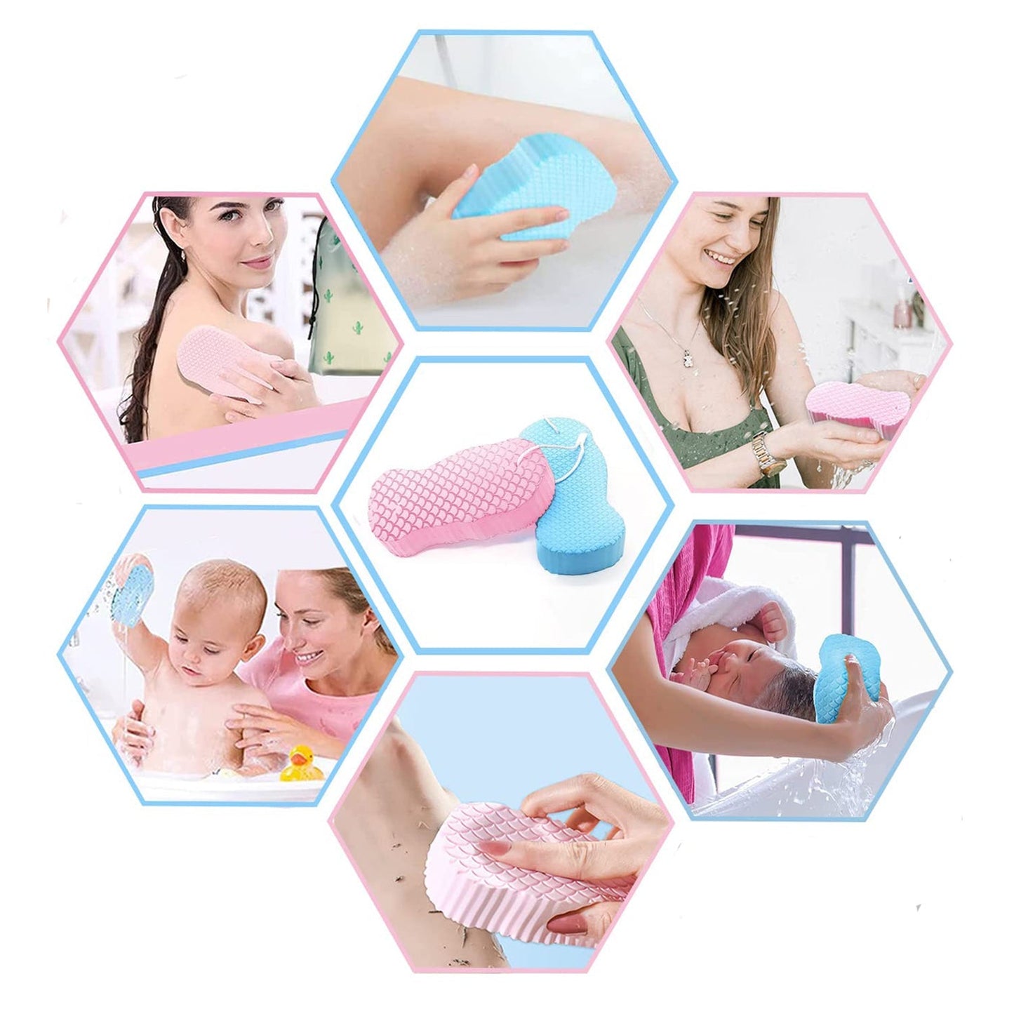 Ultra Soft Exfoliating Sponge – Dead Skin Remover & Face Scrubber Your Brand