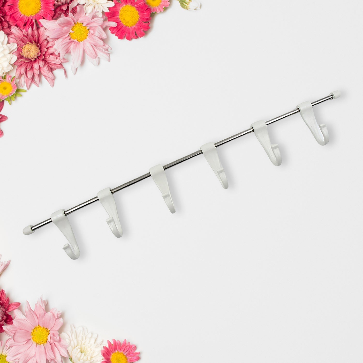 Stainless Steel Utensil Hanger Rail Nail Free Wall Mount signaturekarts