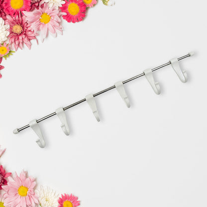 Stainless Steel Utensil Hanger Rail Nail Free Wall Mount signaturekarts