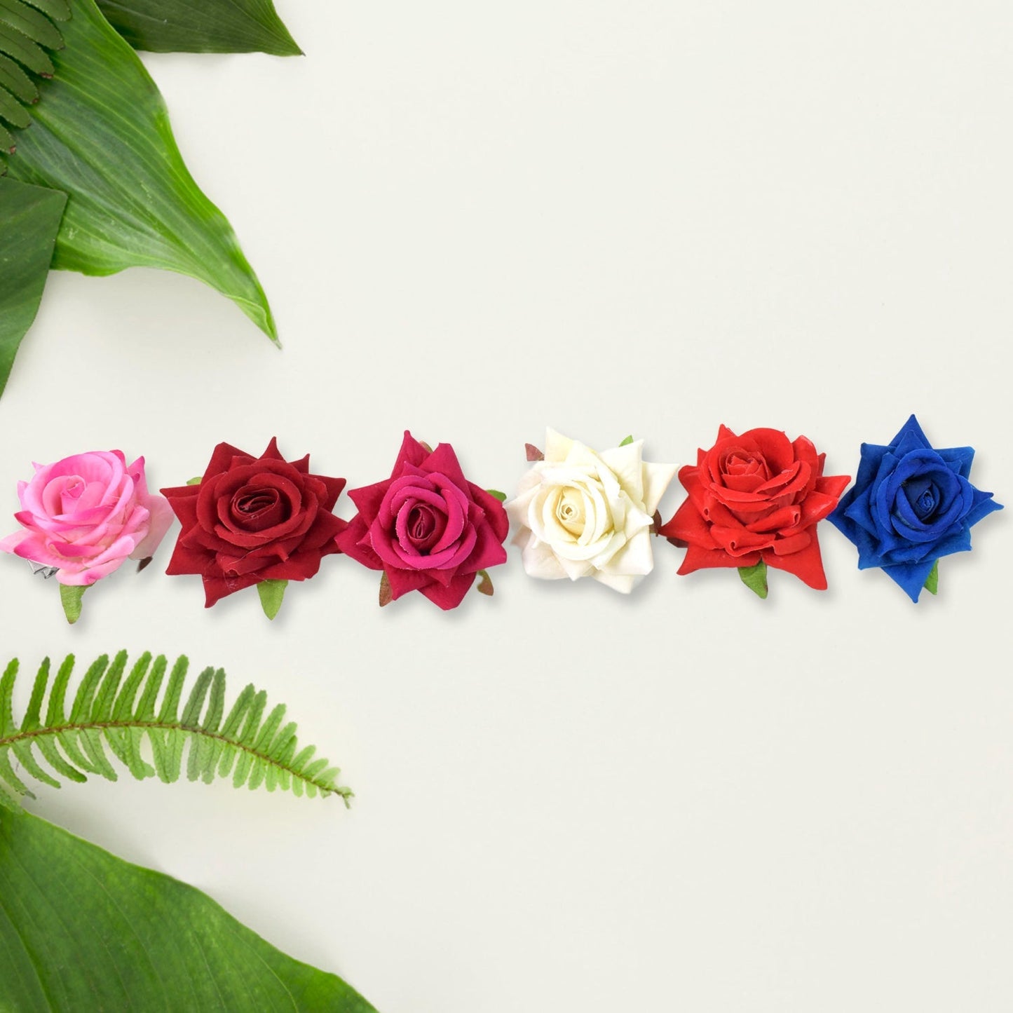 Colourful Flowing Flower Hair Pin (12 Pcs Set / Mix Color), Hair accessories Signaturekarts