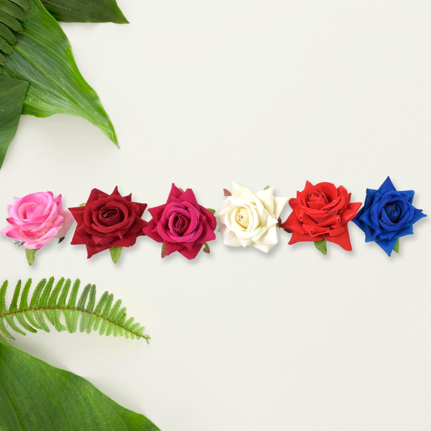 Colourful Flowing Flower Hair Pin (12 Pcs Set / Mix Color), Hair accessories Signaturekarts