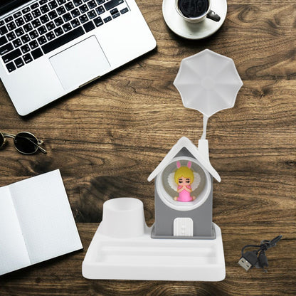 Cute Cartoon Home Design LED Desk Light with Plastic Base, Multi-Color (1 Pc) Signaturekarts