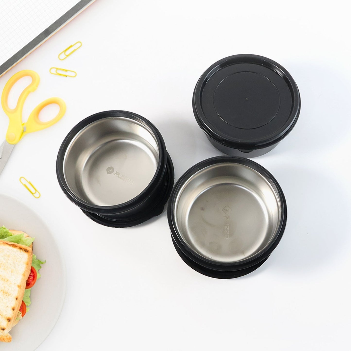 Insulated Stainless Steel Tiffin Lunch Box Set with Carry Bag (1 Set) The Morsignaturekarts