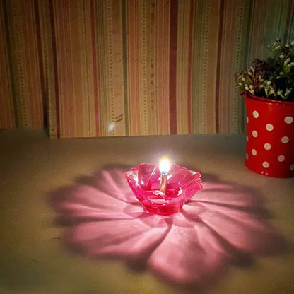 Magical Reflection Diya Set with 6 Attractive Design Cup Set Of 12 Pieces, Diwali Your Brand