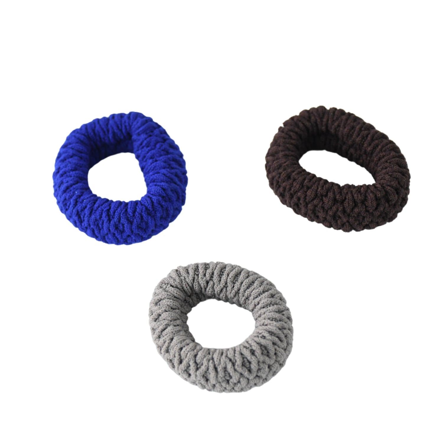 Tyre Shape Hair Rubber Bands Pack of 3 (Multicolour), Hair accessories signaturekarts