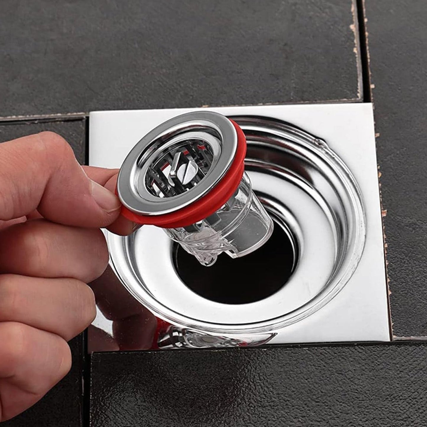 Plastic Odour Proof Floor Drain Sink Drain for Toilet Bathroom Kitchen (1 Pc) Signature kart