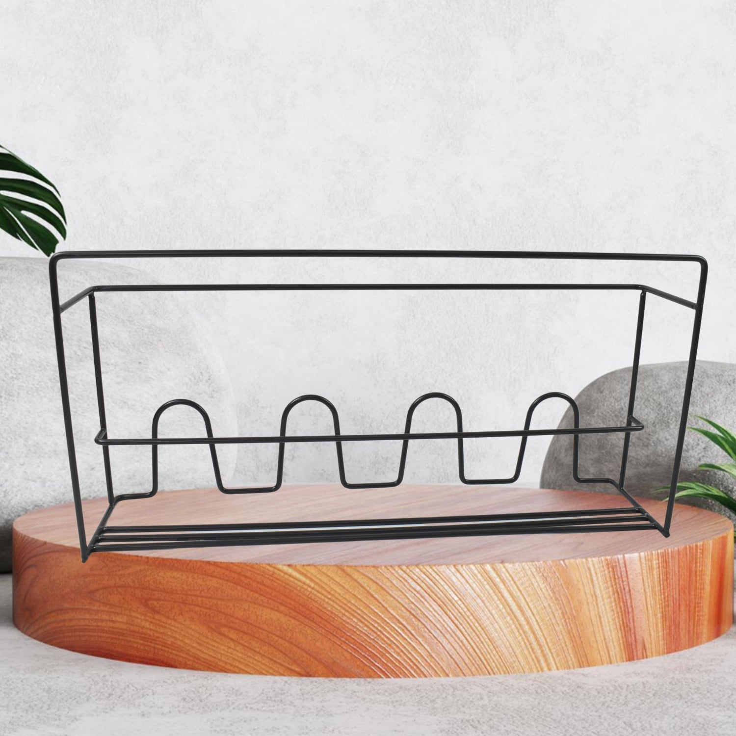 Metal Self Adhesive Multipurpose Kitchen Accessories Organizer Rack Wall (1 Pc) Signaturekarts