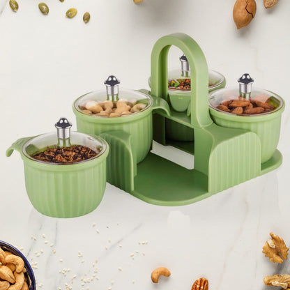 Multipurpose Plastic Storage Container Set: Kitchen Jars, Spices, Cookies signaturekarts